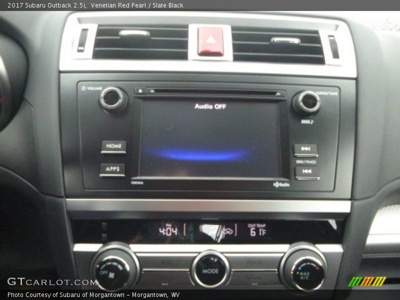 Venetian Red Pearl / Slate Black 2017 Subaru Outback 2.5i