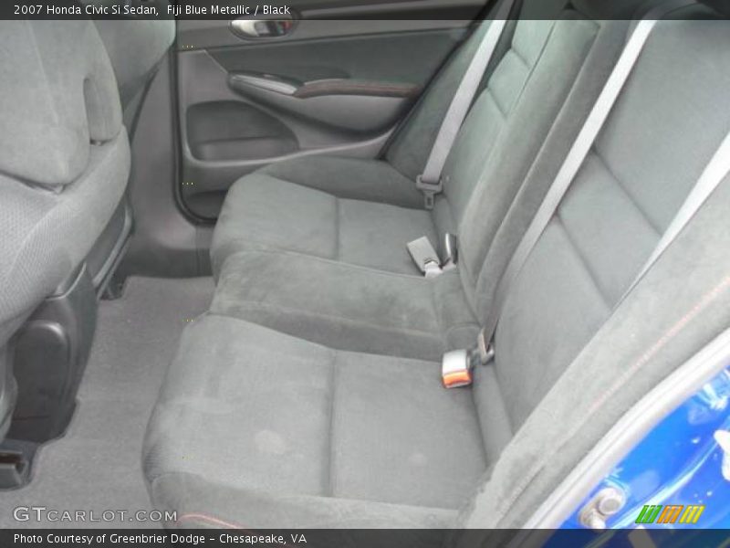 Fiji Blue Metallic / Black 2007 Honda Civic Si Sedan