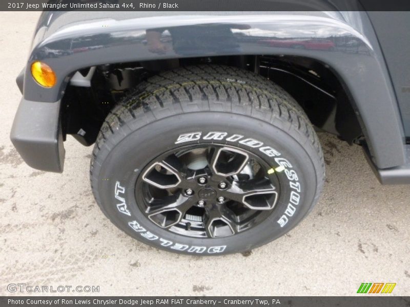 Rhino / Black 2017 Jeep Wrangler Unlimited Sahara 4x4