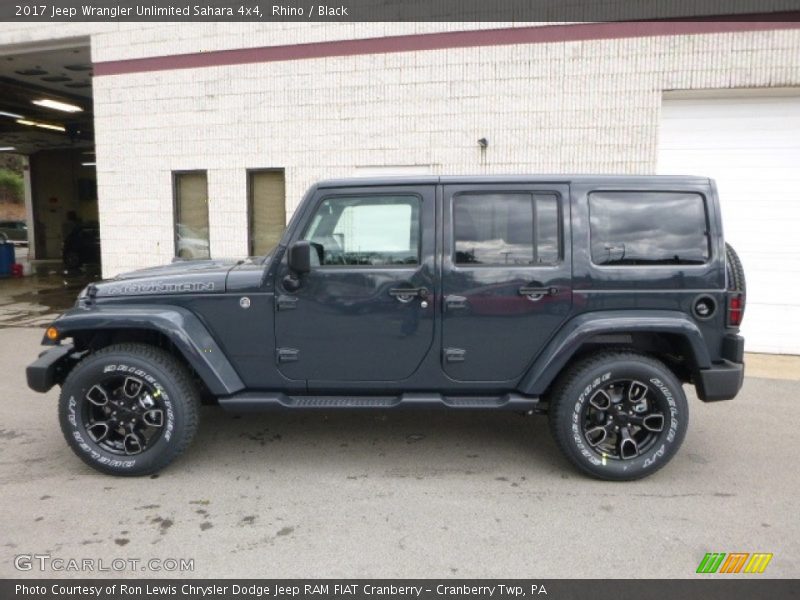 Rhino / Black 2017 Jeep Wrangler Unlimited Sahara 4x4