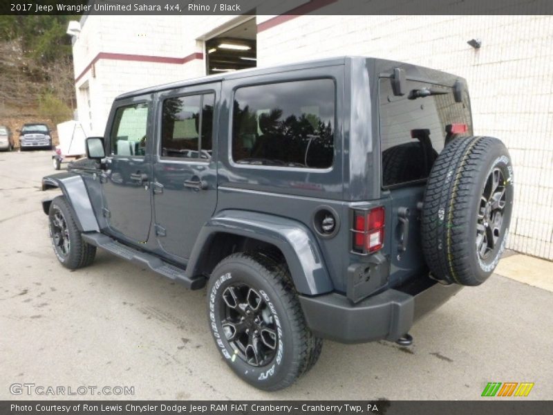Rhino / Black 2017 Jeep Wrangler Unlimited Sahara 4x4