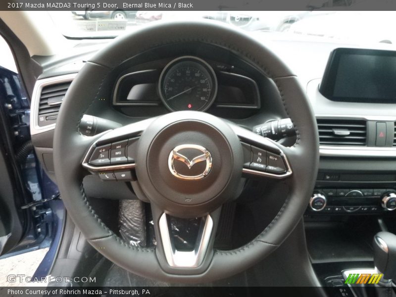 Eternal Blue Mica / Black 2017 Mazda MAZDA3 Touring 5 Door