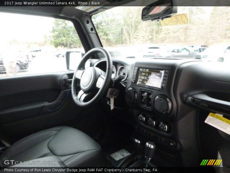 Rhino / Black 2017 Jeep Wrangler Unlimited Sahara 4x4