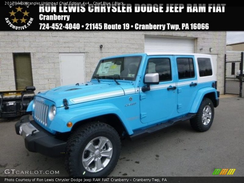 Chief Blue / Black 2017 Jeep Wrangler Unlimited Chief Edition 4x4