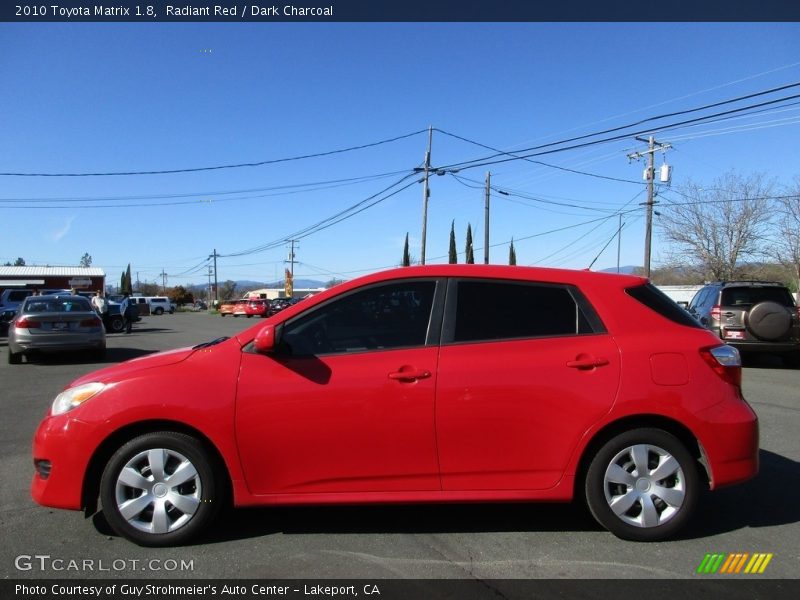 Radiant Red / Dark Charcoal 2010 Toyota Matrix 1.8