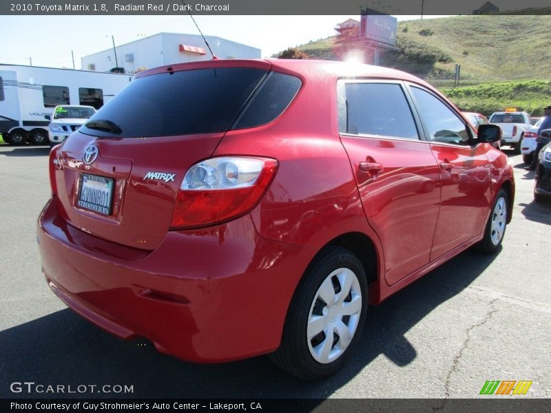 Radiant Red / Dark Charcoal 2010 Toyota Matrix 1.8