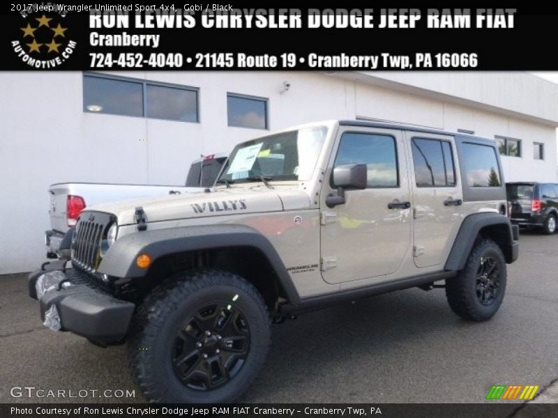 Gobi / Black 2017 Jeep Wrangler Unlimited Sport 4x4