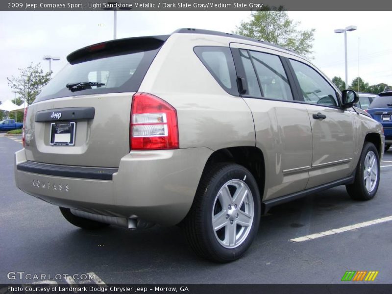 Light Sandstone Metallic / Dark Slate Gray/Medium Slate Gray 2009 Jeep Compass Sport