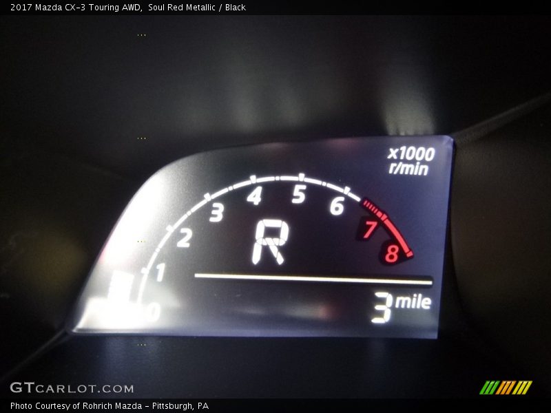 Soul Red Metallic / Black 2017 Mazda CX-3 Touring AWD