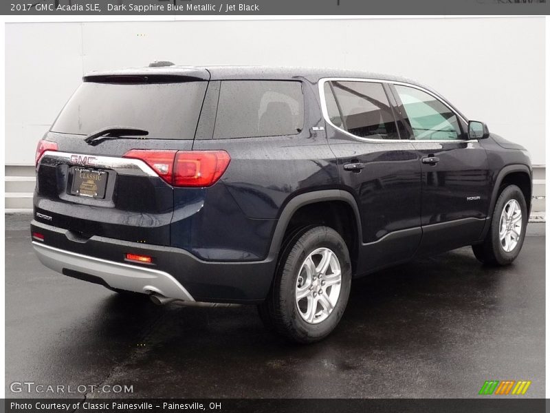 Dark Sapphire Blue Metallic / Jet Black 2017 GMC Acadia SLE