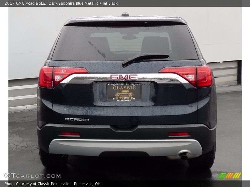 Dark Sapphire Blue Metallic / Jet Black 2017 GMC Acadia SLE
