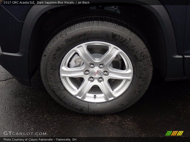 Dark Sapphire Blue Metallic / Jet Black 2017 GMC Acadia SLE