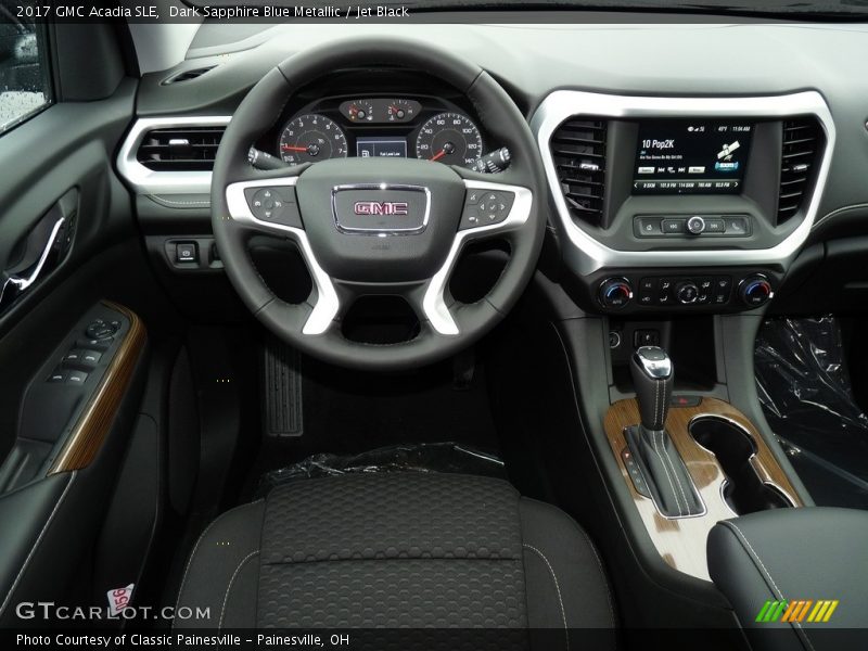 Dark Sapphire Blue Metallic / Jet Black 2017 GMC Acadia SLE