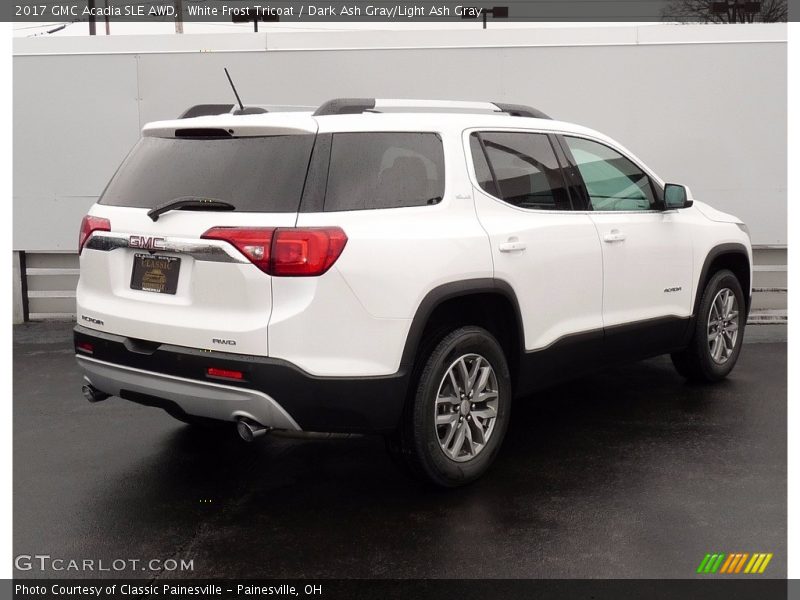 White Frost Tricoat / Dark Ash Gray/Light Ash Gray 2017 GMC Acadia SLE AWD