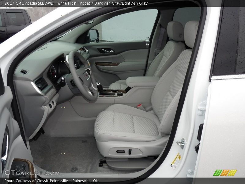 White Frost Tricoat / Dark Ash Gray/Light Ash Gray 2017 GMC Acadia SLE AWD