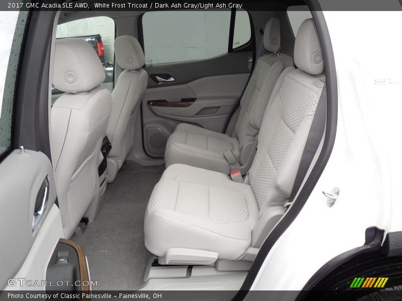 White Frost Tricoat / Dark Ash Gray/Light Ash Gray 2017 GMC Acadia SLE AWD