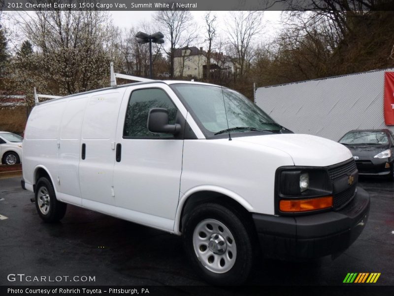 Summit White / Neutral 2012 Chevrolet Express 1500 Cargo Van