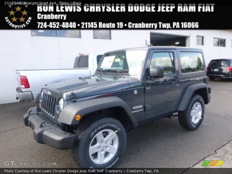 Rhino / Black 2017 Jeep Wrangler Sport 4x4