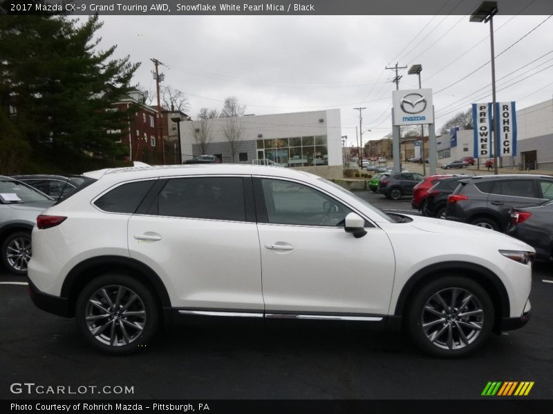 Snowflake White Pearl Mica / Black 2017 Mazda CX-9 Grand Touring AWD