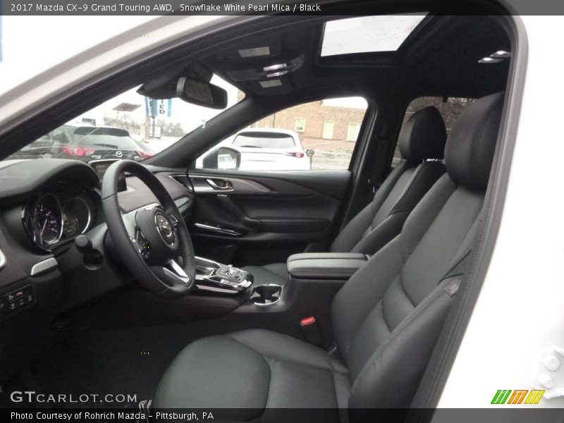 Snowflake White Pearl Mica / Black 2017 Mazda CX-9 Grand Touring AWD