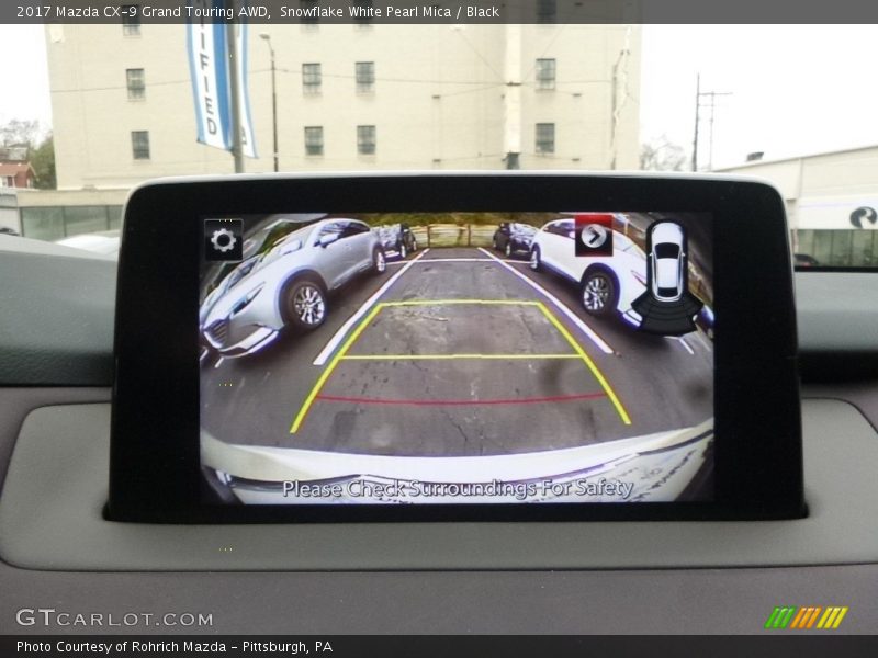 Snowflake White Pearl Mica / Black 2017 Mazda CX-9 Grand Touring AWD