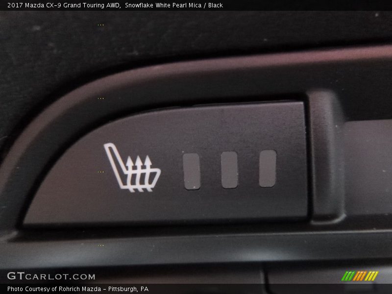 Snowflake White Pearl Mica / Black 2017 Mazda CX-9 Grand Touring AWD