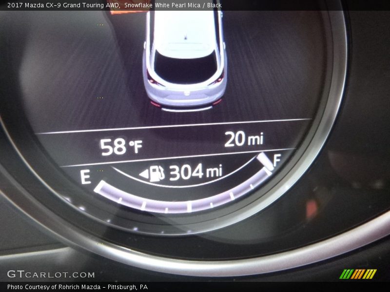 Snowflake White Pearl Mica / Black 2017 Mazda CX-9 Grand Touring AWD