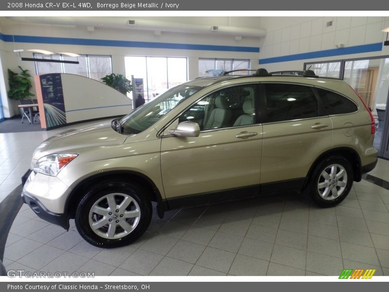 Borrego Beige Metallic / Ivory 2008 Honda CR-V EX-L 4WD