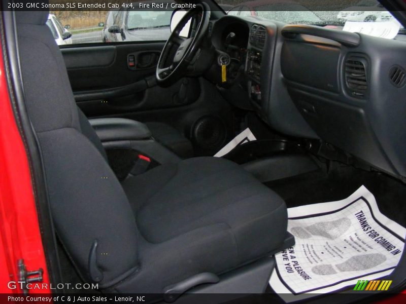 Fire Red / Graphite 2003 GMC Sonoma SLS Extended Cab 4x4