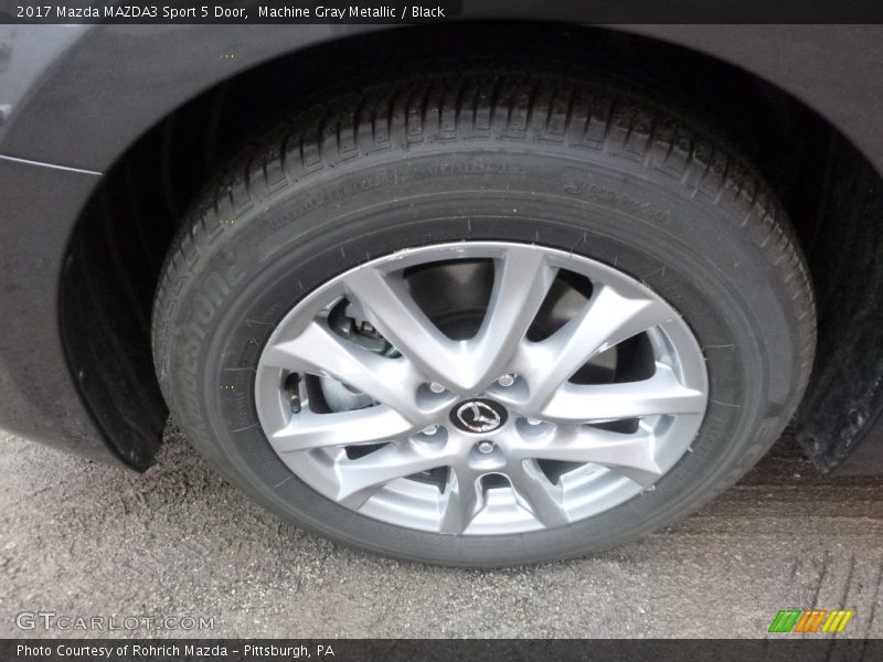 Machine Gray Metallic / Black 2017 Mazda MAZDA3 Sport 5 Door