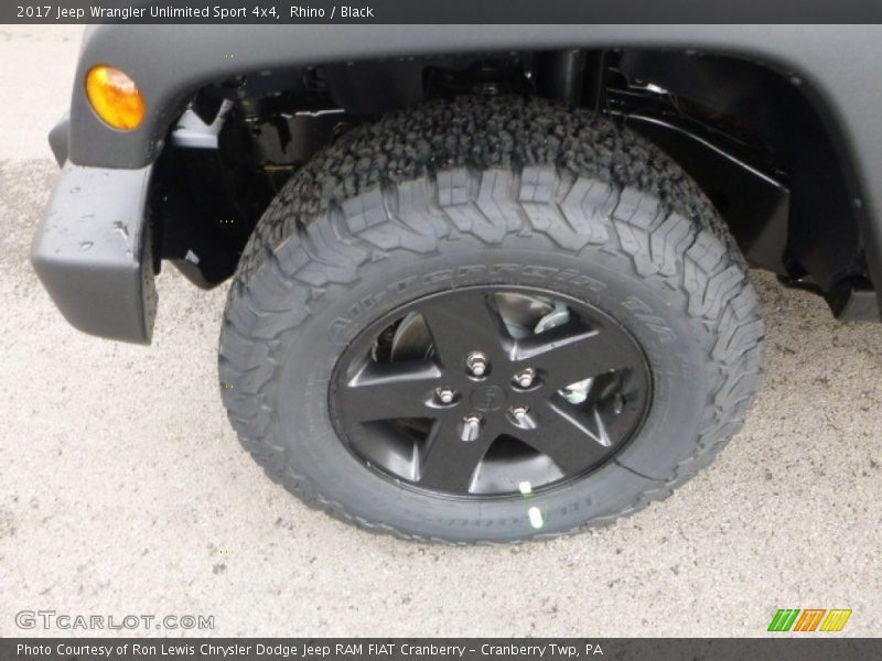 Rhino / Black 2017 Jeep Wrangler Unlimited Sport 4x4