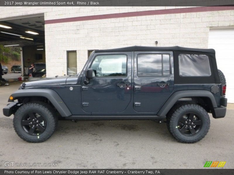 Rhino / Black 2017 Jeep Wrangler Unlimited Sport 4x4