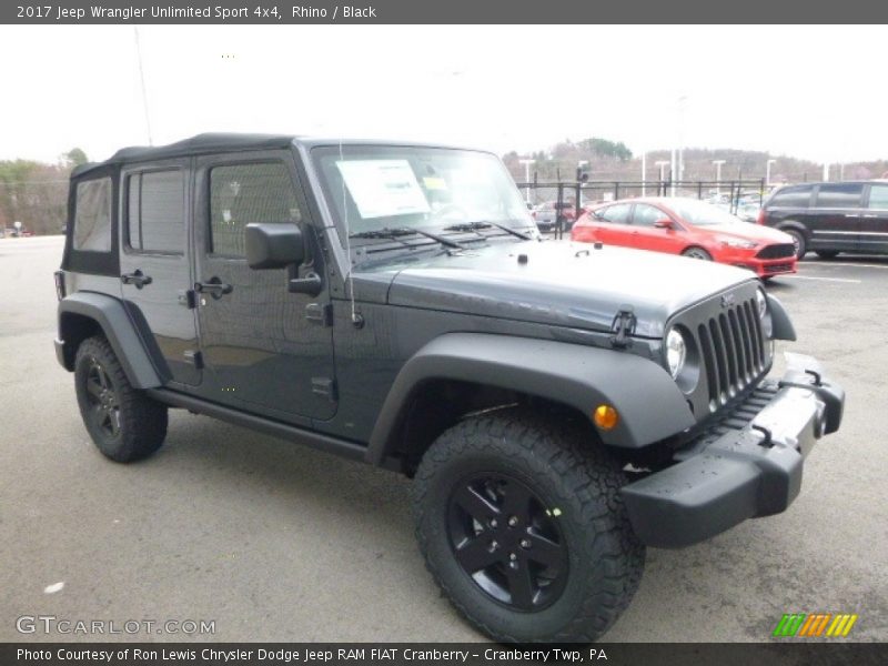 Rhino / Black 2017 Jeep Wrangler Unlimited Sport 4x4