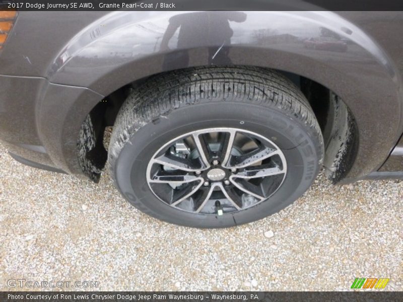 Granite Pearl-Coat / Black 2017 Dodge Journey SE AWD