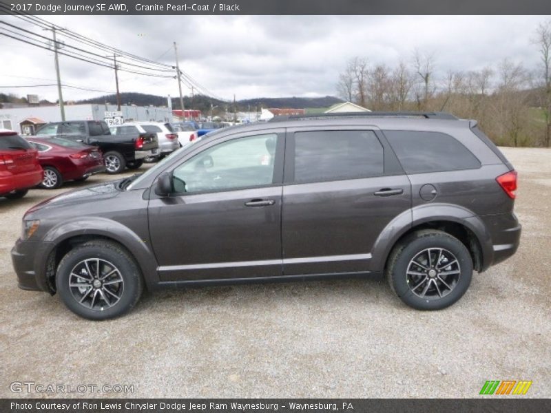 Granite Pearl-Coat / Black 2017 Dodge Journey SE AWD