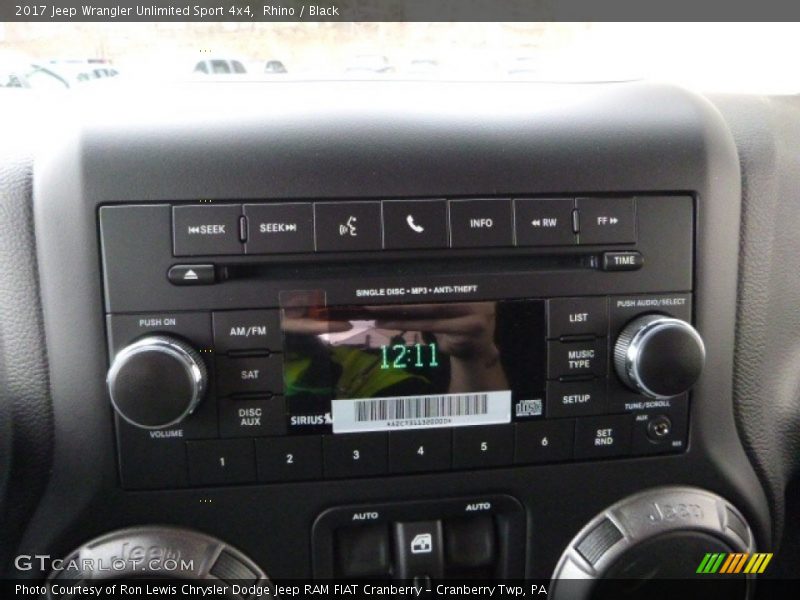 Rhino / Black 2017 Jeep Wrangler Unlimited Sport 4x4