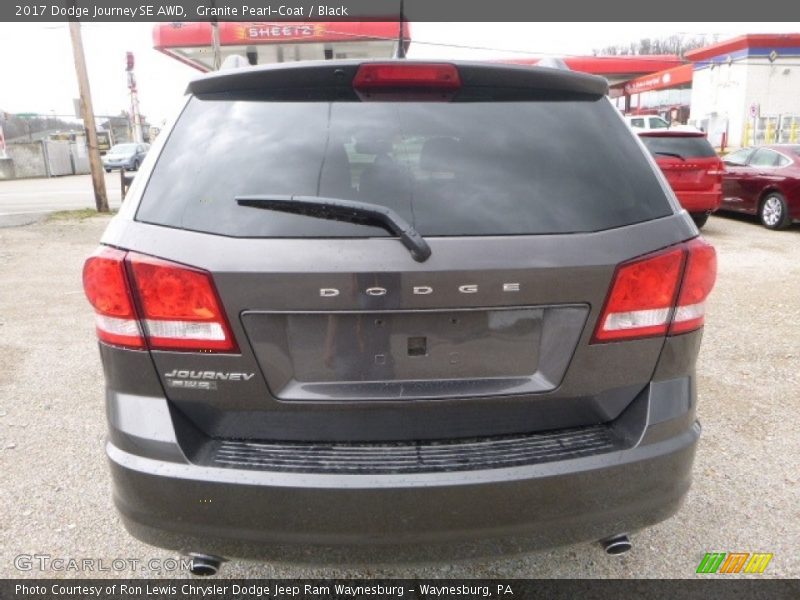 Granite Pearl-Coat / Black 2017 Dodge Journey SE AWD