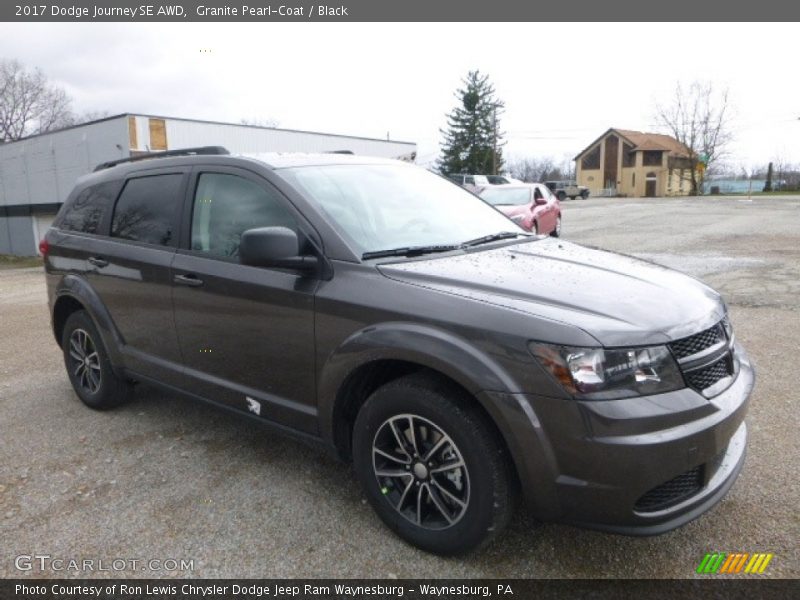 Granite Pearl-Coat / Black 2017 Dodge Journey SE AWD
