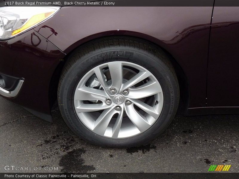 Black Cherry Metallic / Ebony 2017 Buick Regal Premium AWD