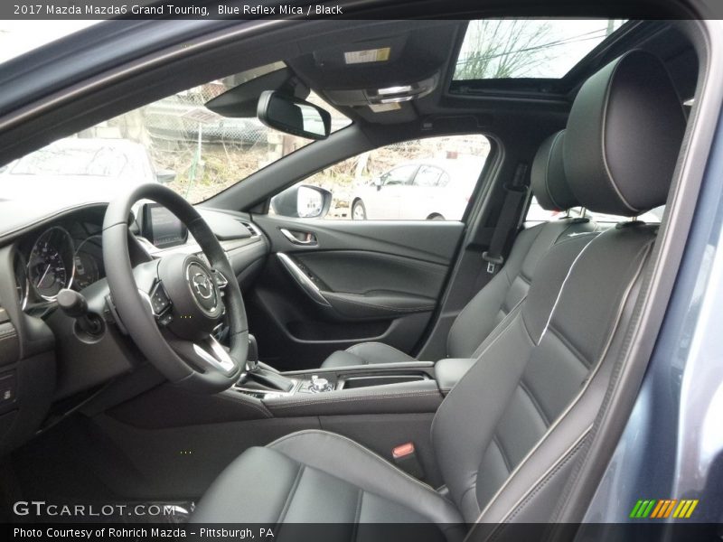 Blue Reflex Mica / Black 2017 Mazda Mazda6 Grand Touring