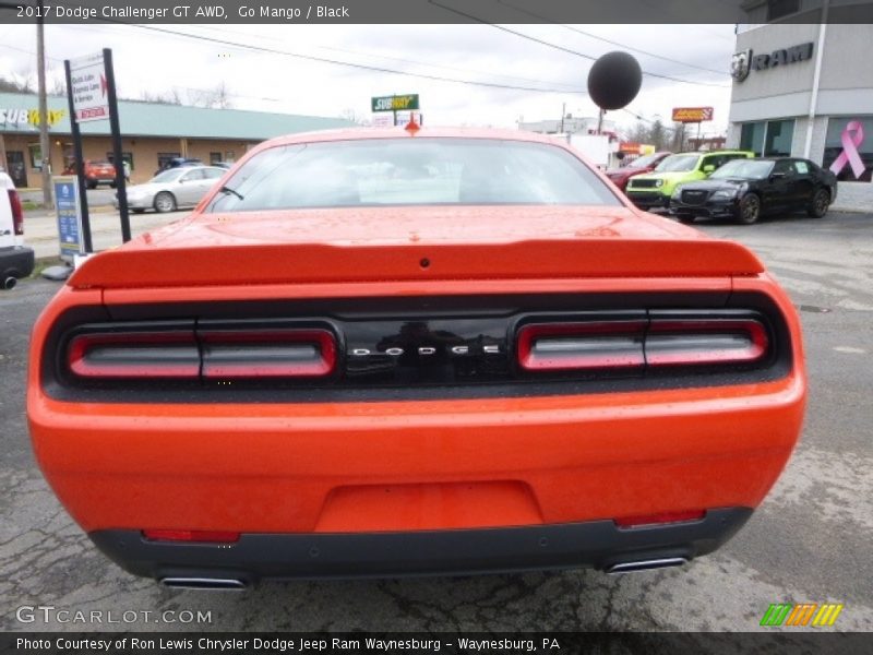 Go Mango / Black 2017 Dodge Challenger GT AWD