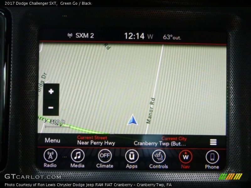Green Go / Black 2017 Dodge Challenger SXT