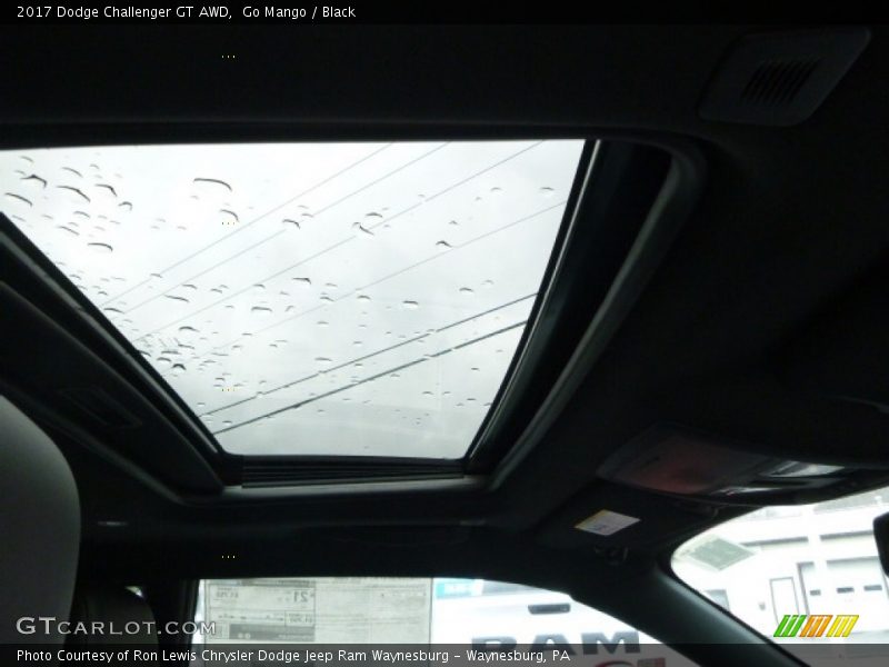 Go Mango / Black 2017 Dodge Challenger GT AWD