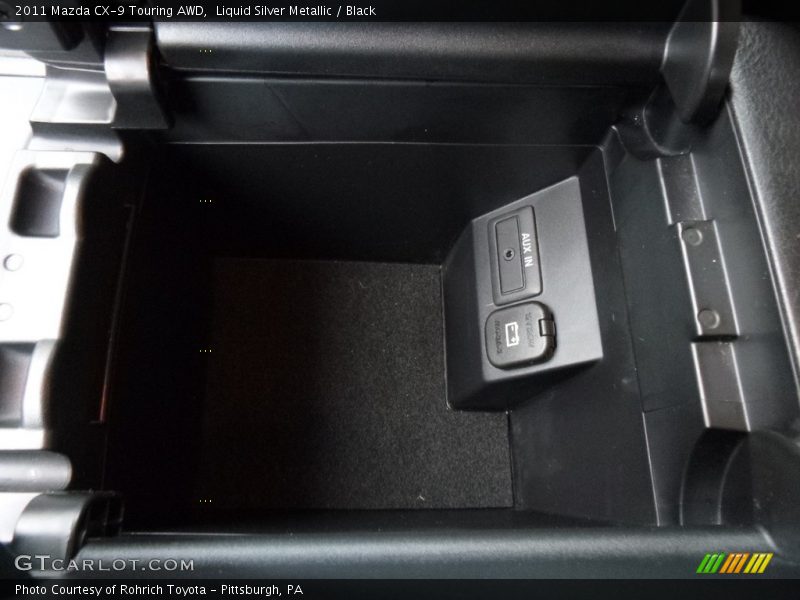 Liquid Silver Metallic / Black 2011 Mazda CX-9 Touring AWD