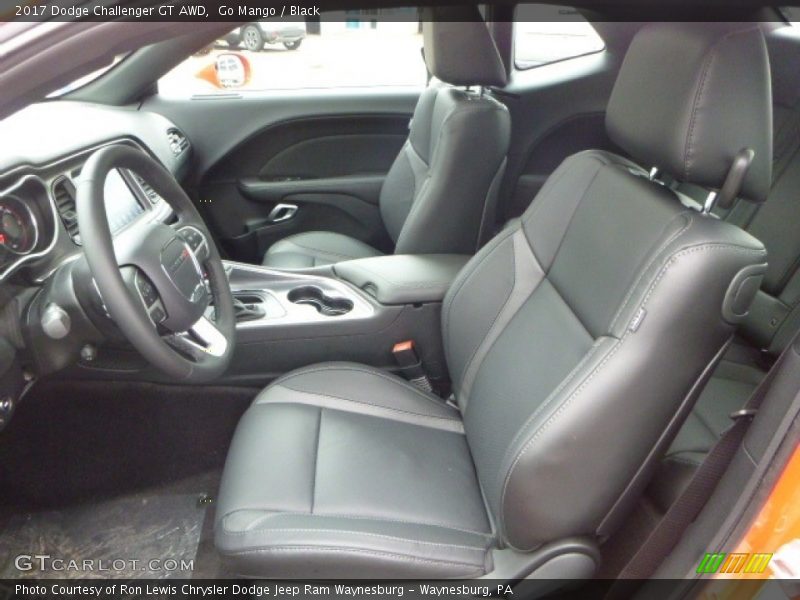Go Mango / Black 2017 Dodge Challenger GT AWD