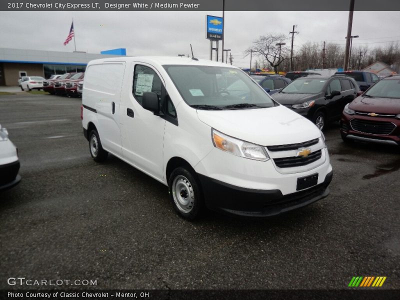 Designer White / Medium Pewter 2017 Chevrolet City Express LT