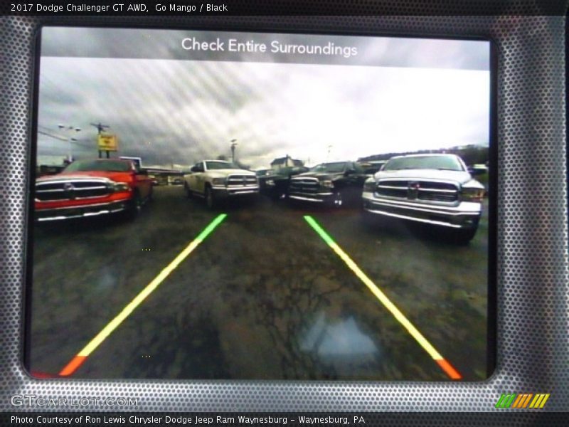 Go Mango / Black 2017 Dodge Challenger GT AWD