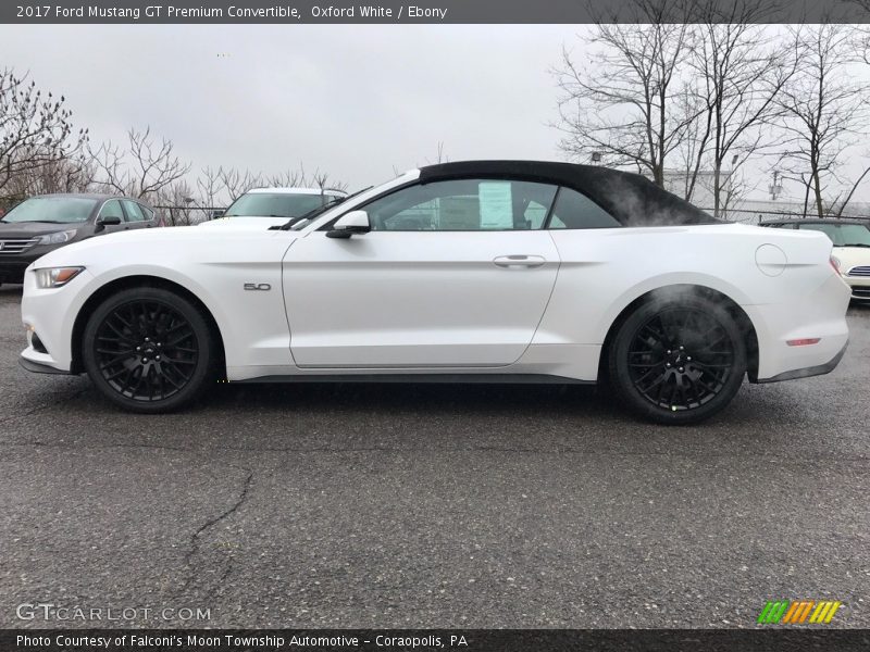 Oxford White / Ebony 2017 Ford Mustang GT Premium Convertible