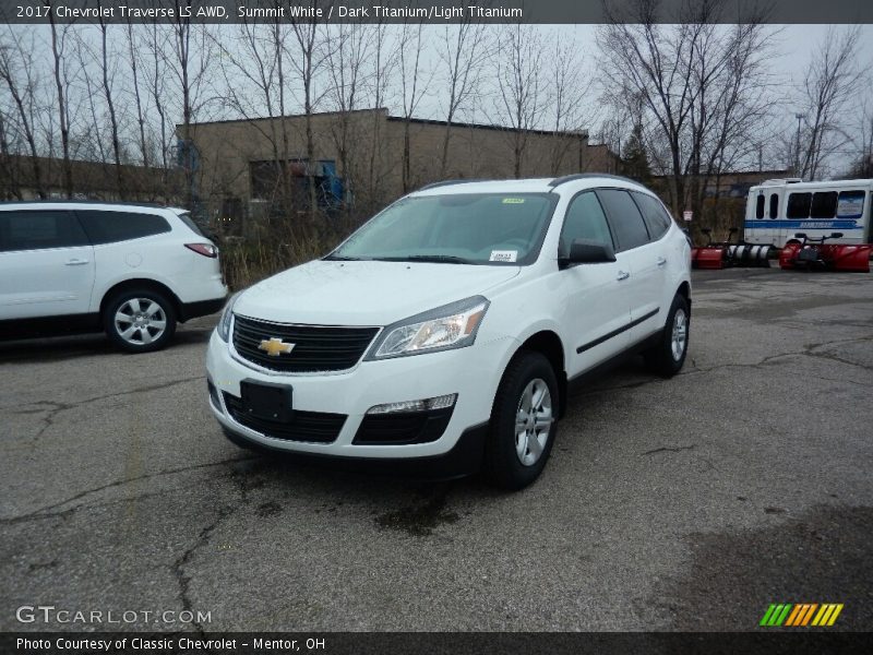 Summit White / Dark Titanium/Light Titanium 2017 Chevrolet Traverse LS AWD