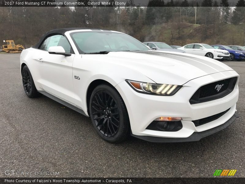 Oxford White / Ebony 2017 Ford Mustang GT Premium Convertible